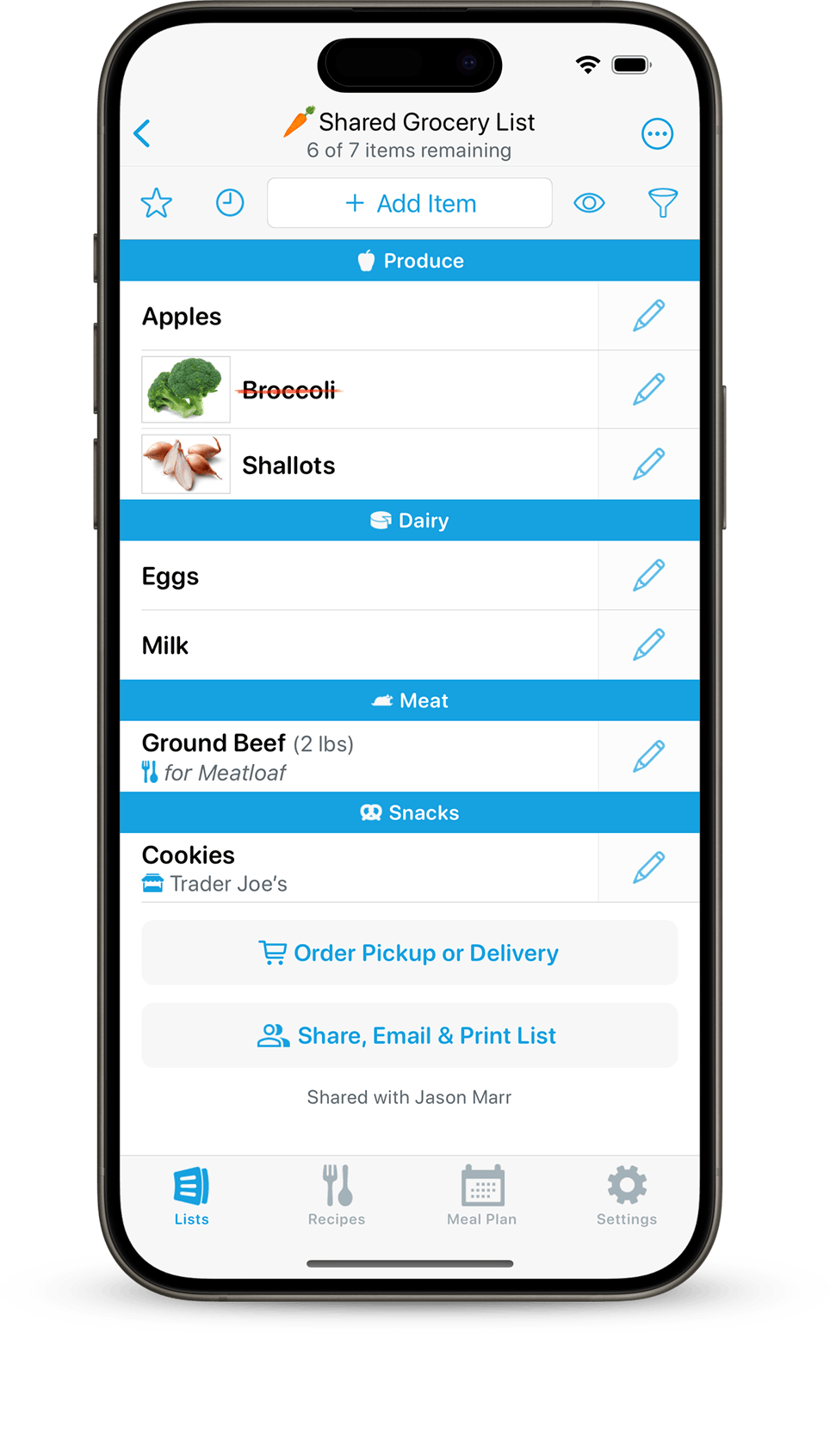 AnyList - The best to create and share a grocery shopping list.