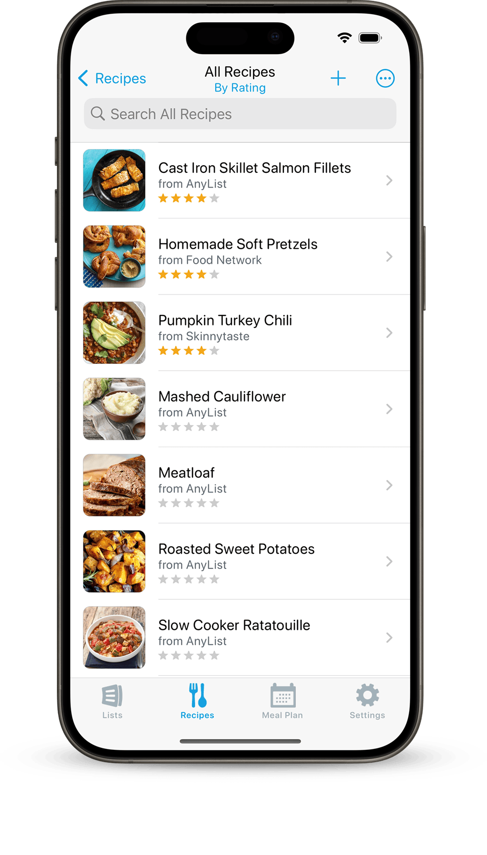 Aplicação Recipe Keeper para iPhone, iPad, Android, Windows e Mac